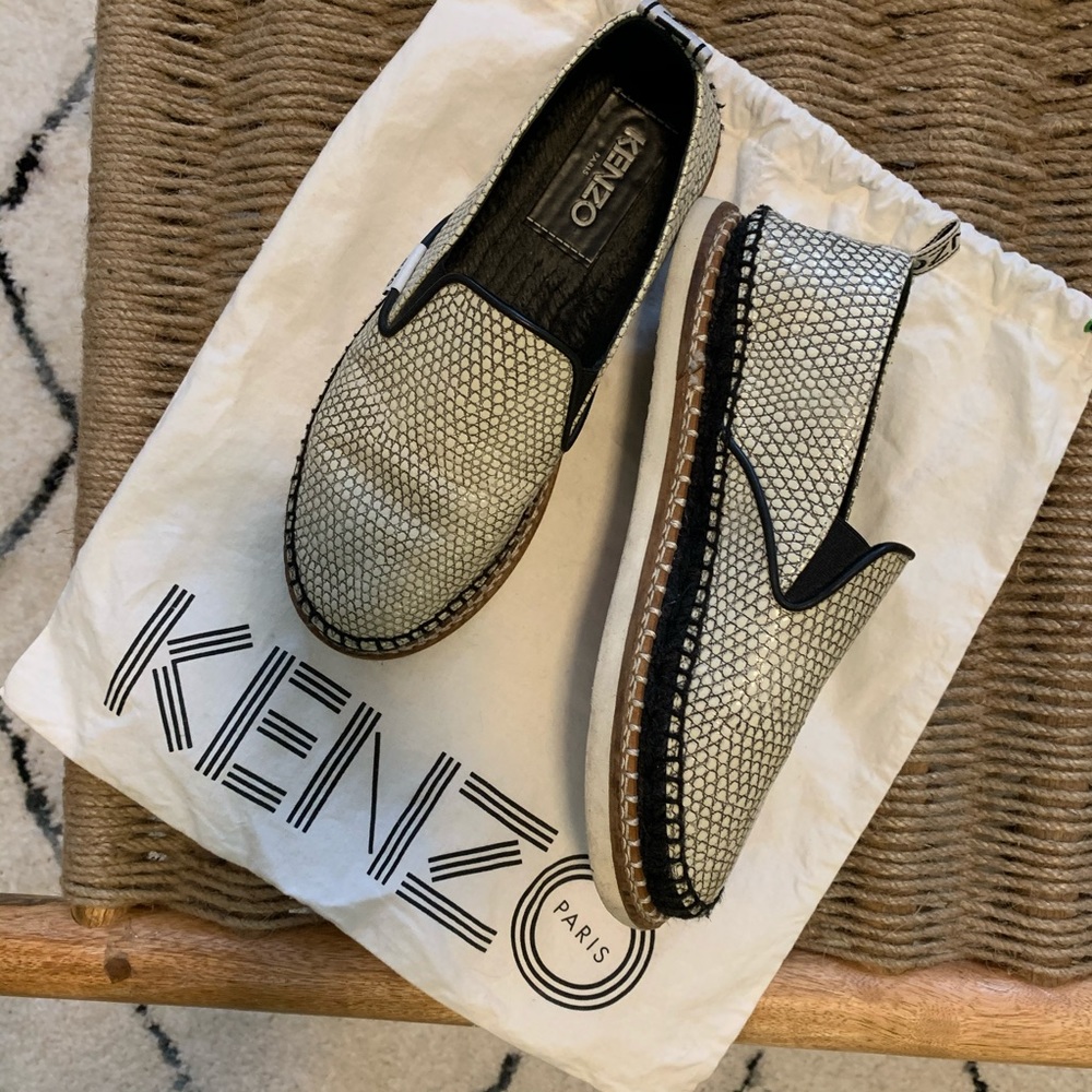 Kenzo Paris sting ray inspired espadrilles